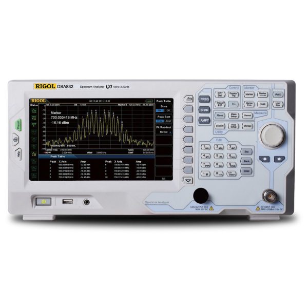 Rigol DSA832 Front Nusa Calibration