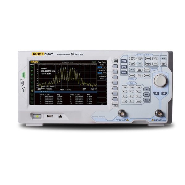 Rigol DSA875 TG Front Nusa Calibration